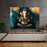 Ganesha Art Encaustic 8 Wall Art