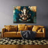 Ganesha Art Encaustic 8 Wall Art