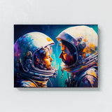 Astronaut Kissing 72 Wall Art