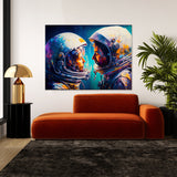 Astronaut Kissing 72 Wall Art