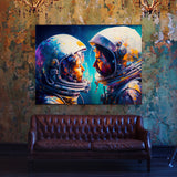 Astronaut Kissing 72 Wall Art