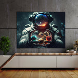 Astronaut Planets In Hands 29 Wall Art