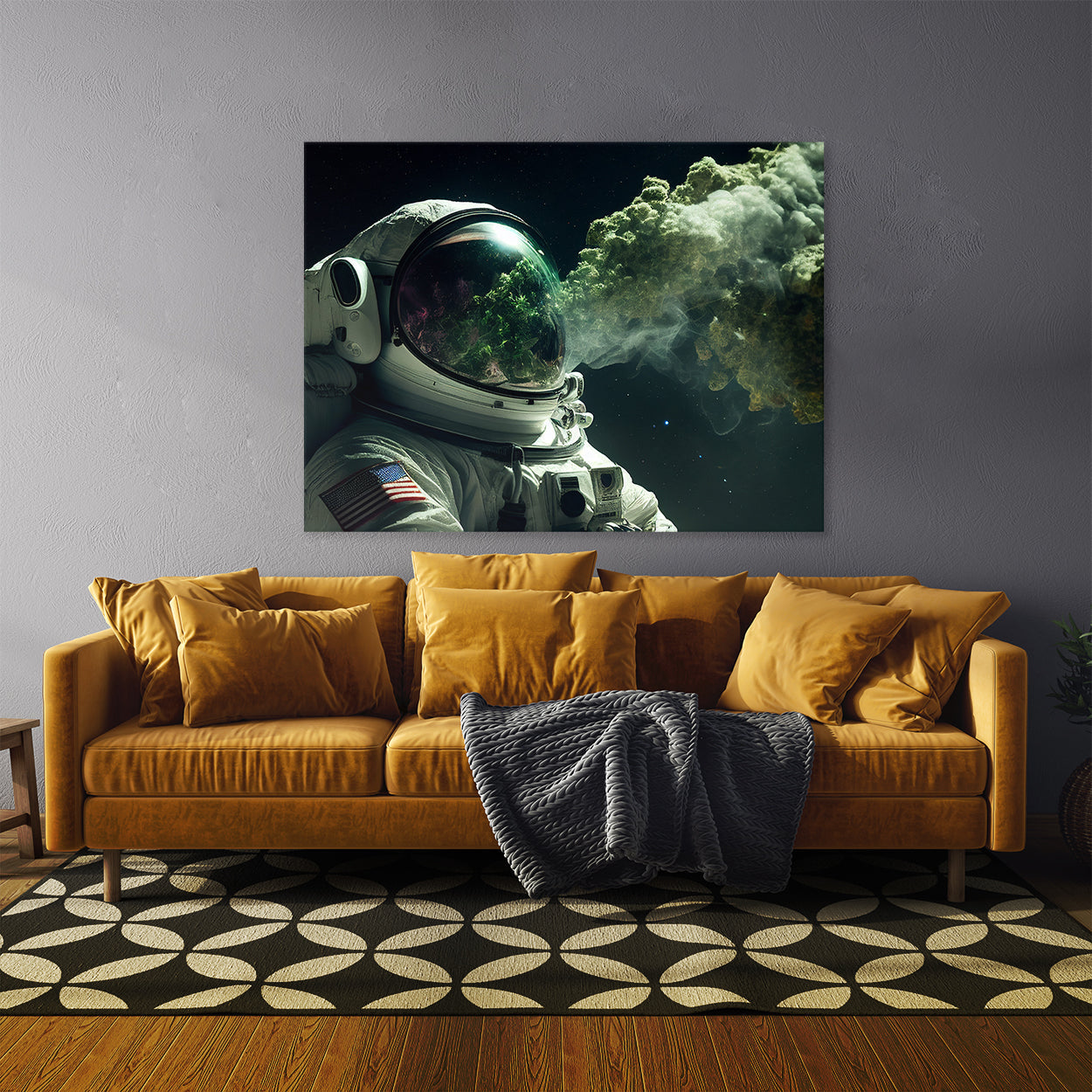 Astronaut In Space With Weed
