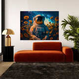 Astronaut Sunflowers 91 Wall Art