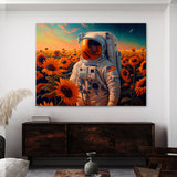 Astronaut Sunflowers 93 Wall Art