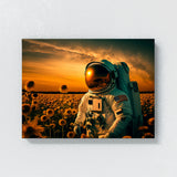 Astronaut Sunflowers 95 Wall Art