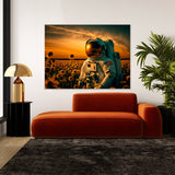 Astronaut Sunflowers 95 Wall Art