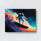 Astronaut Surfing In Space 62 Wall Art