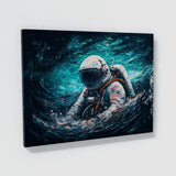Astronaut Swimming In Water 76 Wall Art
