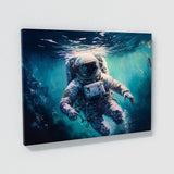Astronaut Swimming In Water 96 Wall Art