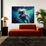Astronaut Swimming In Water 96 Wall Art