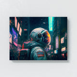 Astronaut Tokyo Cyberpunk 33 Wall Art