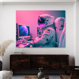 Astronaut Vaporwave 54 Wall Art