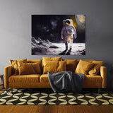 Astronaut Walking On The Moon 58 Wall Art
