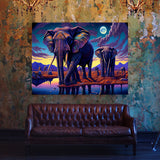 Dmt Trippy Elephants 24 Wall Art