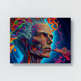 Dmt Trippy Human Smoking Dmt 23 Wall Art