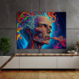 Dmt Trippy Human Smoking Dmt 23 Wall Art