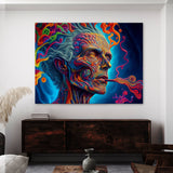 Dmt Trippy Human Smoking Dmt 23 Wall Art