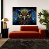 Dmt Trippy Owl 45 Wall Art