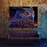 Dmt Trippy Owl 46 Wall Art