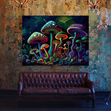 Dmt Trippy Psychedelic Mushroms 63 Wall Art