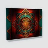 Dmt Trippy Sri Yantra 60 Wall Art