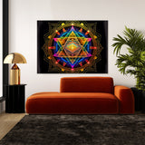 Dmt Trippy Sri Yantra 61 Wall Art