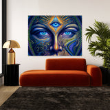 Dmt Trippy Third Eye Psychedelic 21 Wall Art