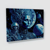 Trippy Psychedelic Astronaut 54 Wall Art