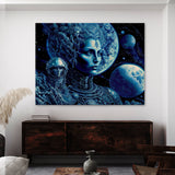 Trippy Psychedelic Astronaut 54 Wall Art