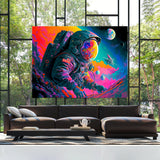 Trippy Psychedelic Astronaut 67 Wall Art