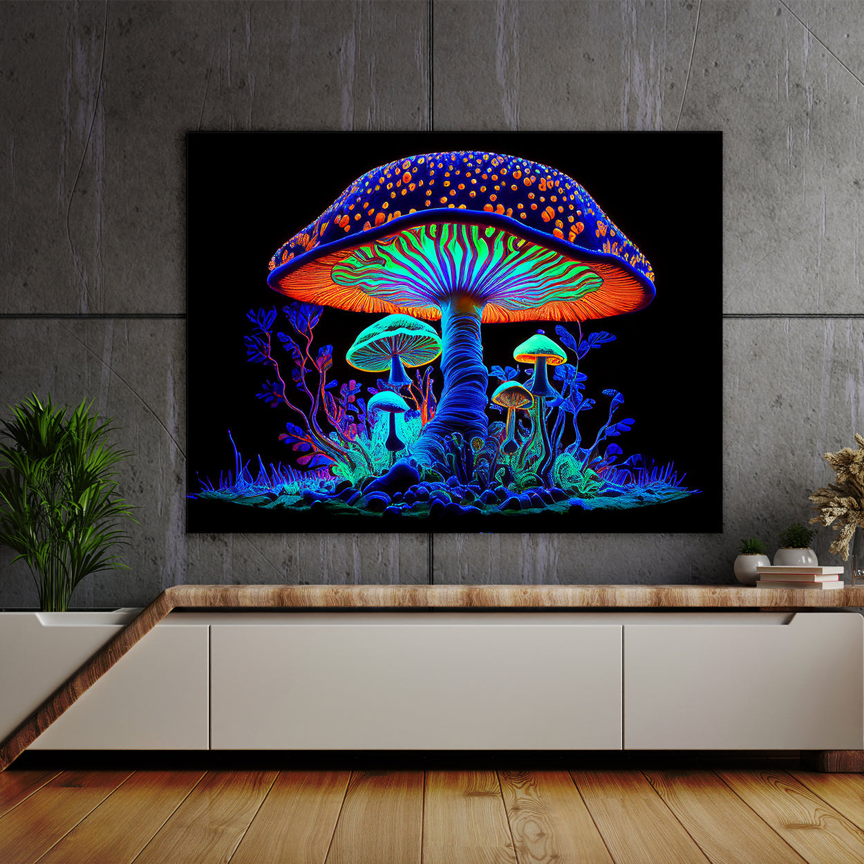 Psychedelic Art Trippy Painted Walls Trippy Psychedelic Mushroom