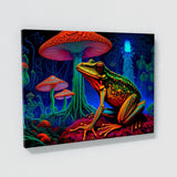 Trippy Psychedelic Neon Frog 91 Wall Art