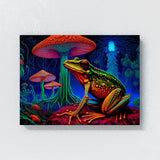 Trippy Psychedelic Neon Frog 91 Wall Art