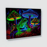 Trippy Psychedelic Neon Frog 92 Wall Art