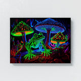 Trippy Psychedelic Neon Frog 92 Wall Art