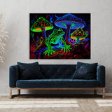 Trippy Psychedelic Neon Frog 92 Wall Art