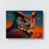 Trippy Psychedelic Owl Trip 76 Wall Art