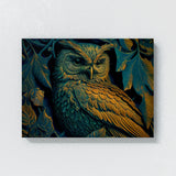 Trippy Psychedelic Owl Trip 77 Wall Art