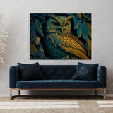 Trippy Psychedelic Owl Trip 77 Wall Art