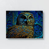 Trippy Psychedelic Owl Trip 78 Wall Art