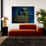 Trippy Psychedelic Owl Trip 78 Wall Art