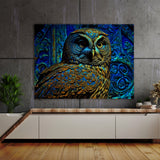 Trippy Psychedelic Owl Trip 78 Wall Art