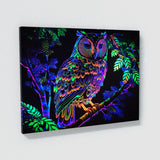 Trippy Psychedelic Owl Trip 86 Wall Art