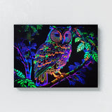 Trippy Psychedelic Owl Trip 86 Wall Art