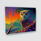 Trippy Psychedelic Owl Trip 87 Wall Art