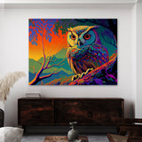 Trippy Psychedelic Owl Trip 87 Wall Art