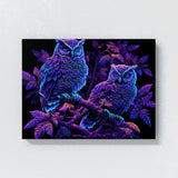 Trippy Psychedelic Owls 96 Wall Art