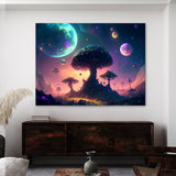 Trippy Psychedelic Planets 102 Wall Art