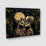 Trippy Psychedelic Skeleton Kiss 7 Wall Art